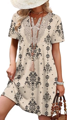 Beige Ethnic Floral