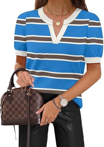Horizontal stripes across a fine sweater knit bring clean seaside contrast to this lightweight short-sleeve polo.