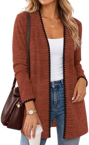 A soft caramel knit cardigan cut with full-length sleeves to pull on over tanks when summer evenings turn cool.