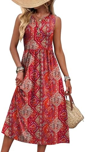 Bright botanical motifs and an open V-neck define this breezy button-front sundress, cut with an easy curved hem for warm days.