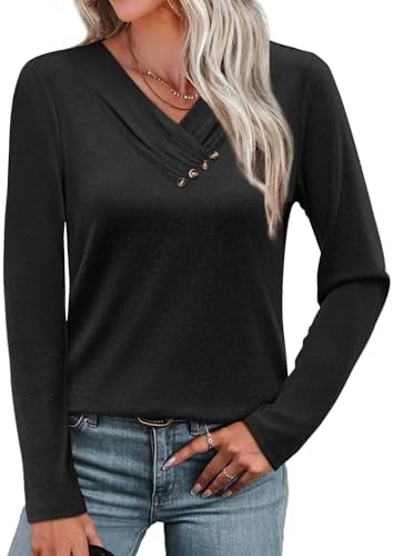 Deep black knit gives this long sleeve tunic an understated polish for desk days and cool evening dinners.