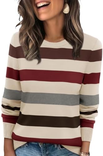 A ribbed knit crewneck cut loose through the body in rich chocolate cherry for crisp mornings and cool evenings.