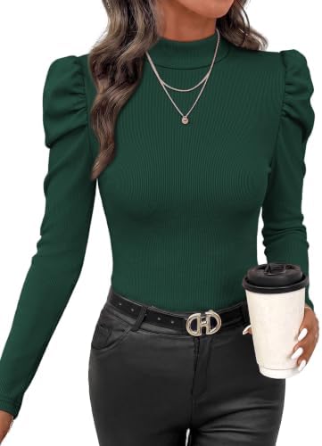 A rich green ribbed knit shapes this slim long sleeve top, finished with a neat polo collar that sits flat all day.