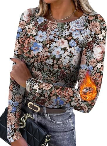 A micro-fleece lining brings warmth to this slim crewneck, finished in our patterned Print 05 botanical motif.