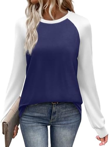 Deep navy raglan sleeves bring a clean collegiate look to this relaxed crewneck tee, cut in our soft stretch jersey knit.