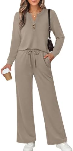 Deep coffee brown gives this airy spacer-knit matching set a grounded, rich tone suited for early fall layering and travel.