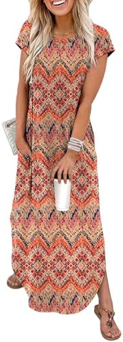Bright botanical motifs against a warm yellow ground give this cap sleeve maxi dress an easy sunny feel.