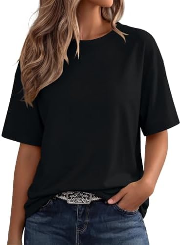Cut with an easy drape in solid black, this lightweight crewneck tee pairs cleanly with running shorts or everyday denim.