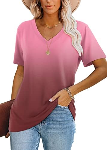 A red dip-dye gradient brings warm color to this relaxed short sleeve tee cut from our cool-touch knit.