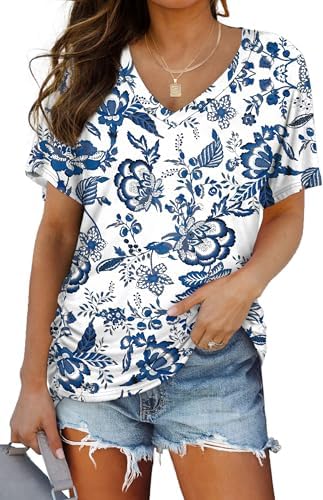 A crisp boho white knit tee cut with dolman short sleeves and side shirring for an easy summer drape.