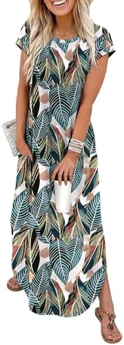A lush tropical print covers this breezy cap-sleeve maxi dress cut with side pockets and an easy curved hemline.