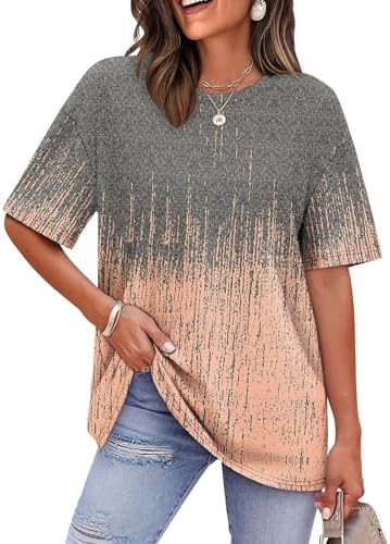 Smoldering earthy tones across our Volcanic Print give this roomy crewneck tee an artistic edge for warm afternoons.