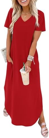 A curved hem and side slit give this solid red midi dress clean movement in a soft, breathable summer knit.