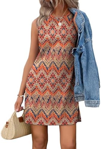 Sun-washed yellow and bohemian botanicals cover this knee-length knit dress, cut with subtle side slits for easy movement.