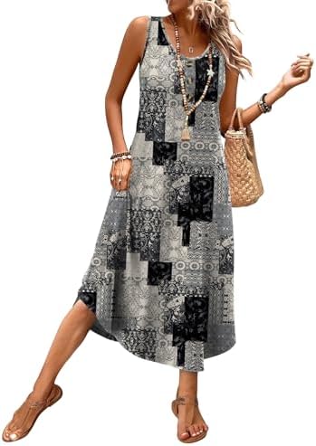 Muted botanicals scatter across a light, airy midi cut with deep side pockets for sunny days.