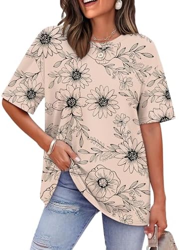 Soft dropped shoulders and an oversized cut give this floral tee a relaxed drape that pairs easily with denim shorts.