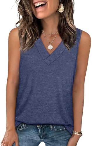 Denim blue pairs easily with white trousers or linen shorts, cut in a soft jersey blend with an open V-neckline.