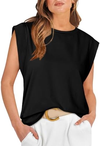 Cut with subtle cap sleeves and a clean crew neck, this soft black tank gives your everyday rotation a tidy silhouette.