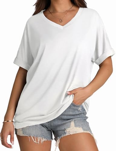 Bright white rayon-blend knit meets an easy dolman cut for a clean summer tee you can knot, tuck, or wear loose.