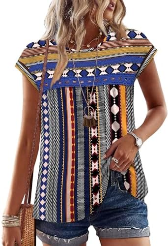 Horizontal stripes meet delicate crochet trim and an airy peplum hem on this soft summer crewneck top.