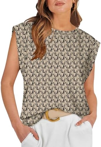 Warm earthy floral motifs across a rich coffee ground give this loose crewneck cap-sleeve tee an easy, grounded presence.