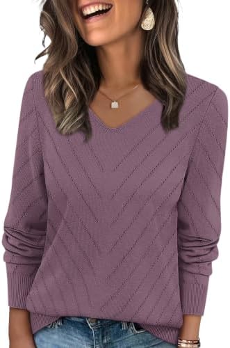 Spun with an airy crochet knit, this v-neck pullover brings a breezy layer to cool mornings and easy evenings.