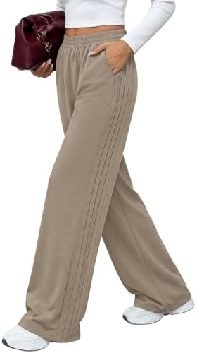 A high elastic waistband anchors these wide leg pants, cut from a breathable knit with subtle vertical ribbing.