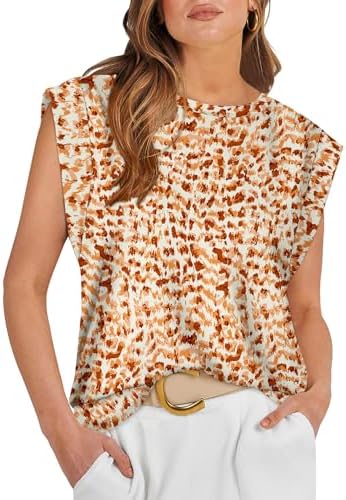 A relaxed crewneck top with neat cap sleeves, finished in our colorful Floral 01 print for warm days.