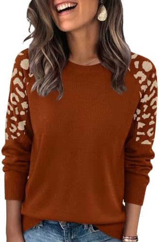Raglan sleeves in dense leopard jacquard bring warm pattern to this buttery soft caramel knit pullover.