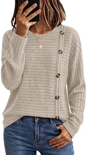 Horizontal ribs and warm apricot tones give this soft knit tunic an easy, relaxed drape down past the hips.