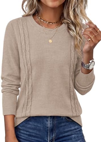 Spun from a soft, breathable yarn blend, this relaxed crewneck sweater keeps you covered on cooler days in khaki.
