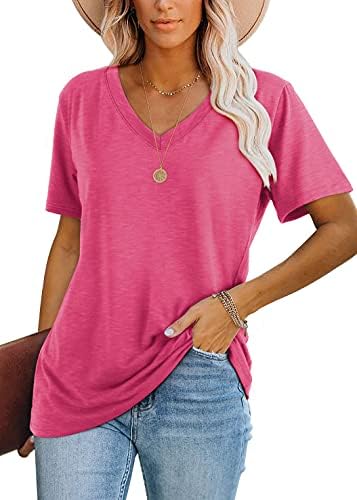 Saturated rose red brings immediate energy to a breezy short sleeve tee cut with an easy, flowy drape.