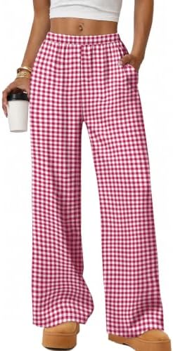 Hot Pink White Plaid